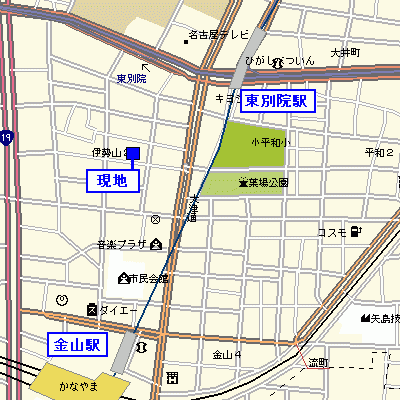 グッドステイ名古屋東別院△【ベーシック・NET対応】の物件地図