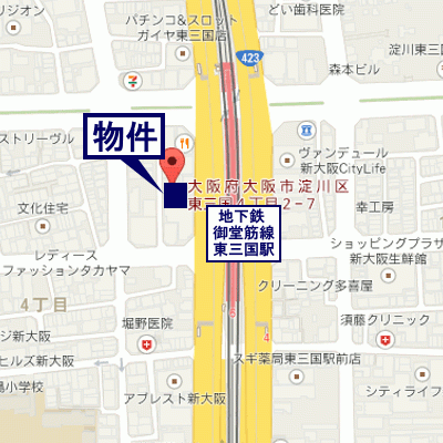グッドステイ東三国駅前プレサンス■【ベーシック・NET対応】の物件地図