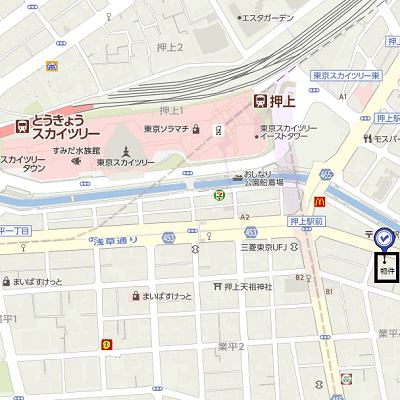 マンスリーリブマックス押上プライムEAST■【24㎡・駅2分・独立洗面】≪スタンダードシリーズ≫の物件地図
