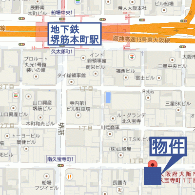 グッドステイ心斎橋東ジュネーゼグラン■【ベーシック・NET対応・洗浄機能付便座】の物件地図