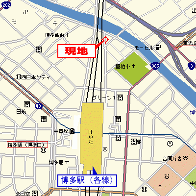 グッドステイ博多駅前リバーサイド●【ベーシック・NET対応】の物件地図
