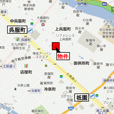 グッドステイ呉服町駅前フォルム■【ベーシック・NET対応】の物件地図