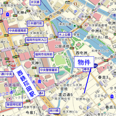 グッドステイ天神南シェルズ■『Largeタイプ』【ベーシック・NET対応】の物件地図