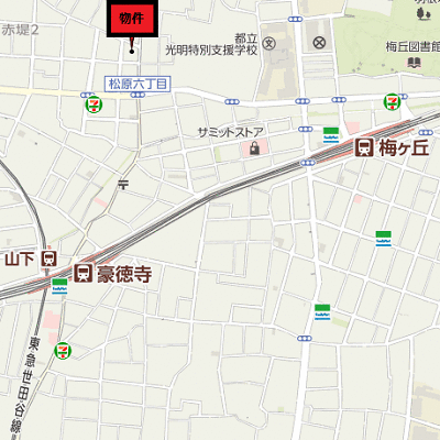マンスリーリブマックス小田急豪徳寺NORTHステイ■≪スマートシリーズ≫の物件地図