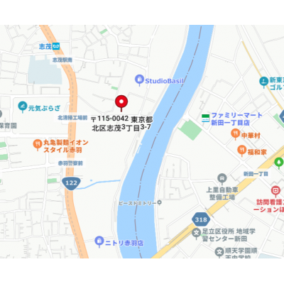 マンスリーステージ赤羽２【光回線インターネット（WIFI対応）無料！管理費無料！！駅徒歩5分】の物件地図