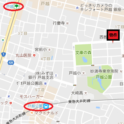 マンスリーリブマックス戸越公園ステイ△【NET対応】≪スマートシリーズ≫の物件地図