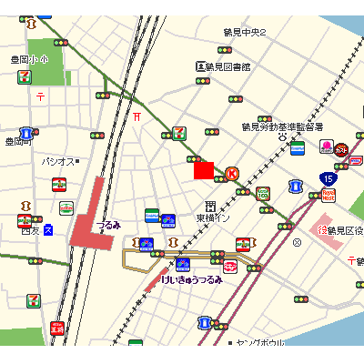 ≪ホテルタイプ≫グッドステイ横浜鶴見≪ファミリールーム≫の物件地図