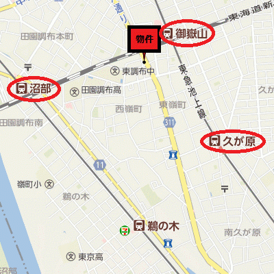グッドステイ池上線御嶽山・田園調布■『駅徒歩4分』【ライト】の物件地図