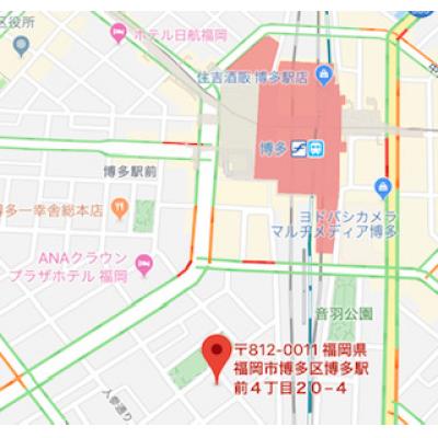 ダイナコートエスタディオ博多　B　　　🚘近隣CP　　　の物件地図