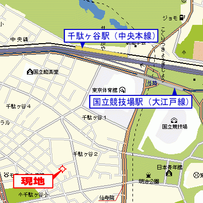グッドステイ渋谷千駄ヶ谷グランド■『36平米・ローテーブル・ソファ』【ハイクラス】の物件地図