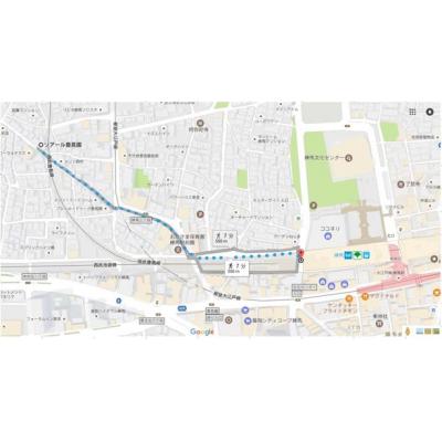 トータスマンスリー豊島園☆練馬駅徒歩6分！オートロック！Wi-Fi無料！の物件地図