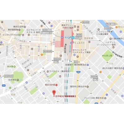 ★5月入居特典★お得な割引キャンペーン実施中！博多駅徒歩9分♪  洋室14帖の広いお部屋！光インターネット無料です☆の物件地図
