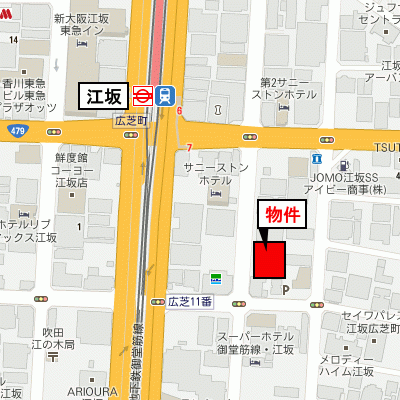 グッドステイ江坂駅前東1st 1dk ベーシック Net対応 駅２分 バストイレ別 D 大阪府吹田市広芝町 マンスリーマンション詳細 グッドマンスリー