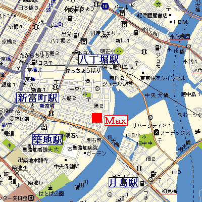 グッドステイ八丁堀・聖路加国際病院前■『1DK・40平米』【ベーシック】の物件地図