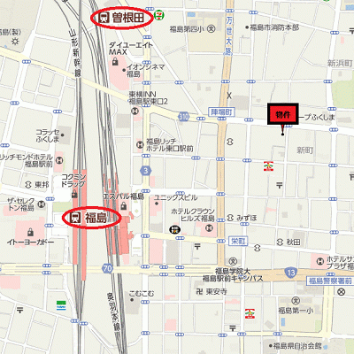 グッドステイ福島駅EAST☆『1名入居限定』【ライト】の物件地図