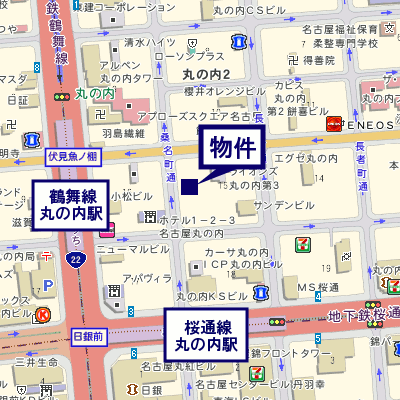 グッドステイ丸の内駅前▲2nd『27平米』【ベーシック・駅2分・NET対応】の物件地図