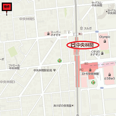 グッドステイ中央林間フォレスト■『ロフト付』【ベーシック】の物件地図