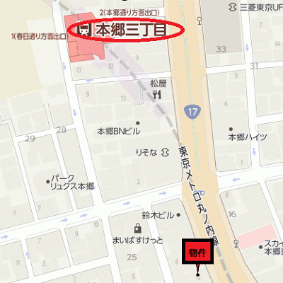 グッドステイ本郷三丁目ステーションフロント■【ベーシック】の物件地図