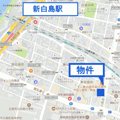 グッドステイ広島スピカ■【ベーシック・独立洗面台・セパレート】の物件地図