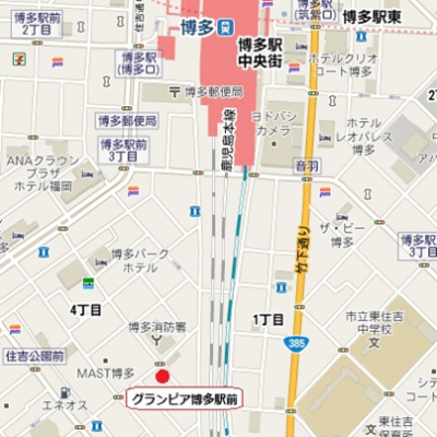 グランピア博多駅前　Cの物件地図