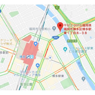 ピュアドームステイツ博多　　🚭禁煙　　【法人契約】の物件地図