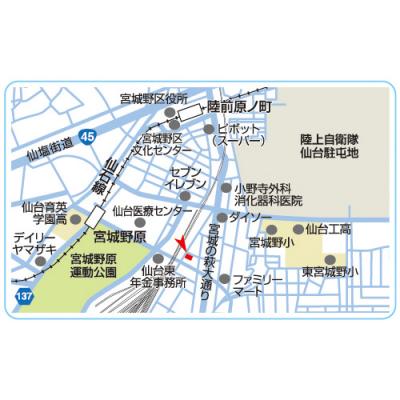 ＣＣＤ萩野町の物件地図