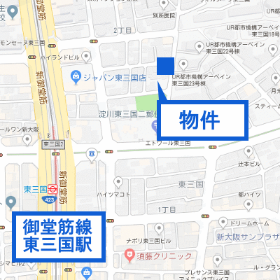 マンスリーリブマックス新大阪駅前アドバンスⅣ■【洗浄機能付便座・浴室乾燥機・IHクッキングヒーター】≪スタンダードシリーズ≫の物件地図