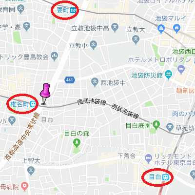 グッドステイ池袋椎名町駅前シティ■『駅2分・独立洗面・浴室乾燥付』【ハイクラス】の物件地図