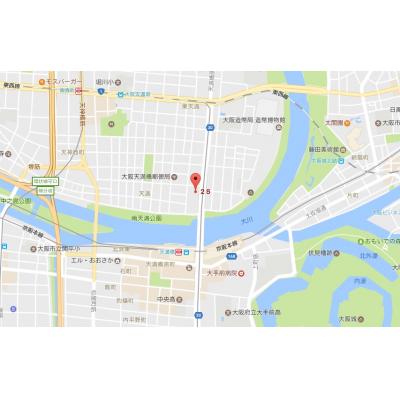 ワールドマンスリー天満橋北（ツイン）無線Ｗｉ-Ｆｉ無料★ゆったりツインルーム★の物件地図