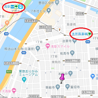 マンスリーリブマックス本所吾妻橋南レジオス■【浴室乾燥付】≪スタンダードシリーズ≫の物件地図