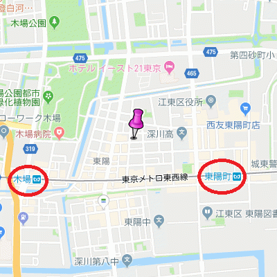 グッドステイ東西線木場・東陽町レジデンス■『26平米・ローテーブル・ソファ・駐車場有』【デラックス】の物件地図