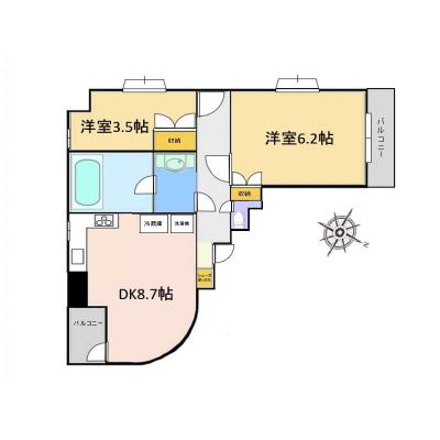 マンスリーライフ子母口LC301　(No.039)の間取り図