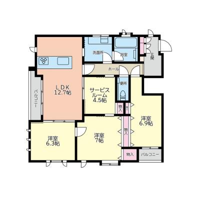 マンスリーライフ川崎LC(No.006)の間取り図