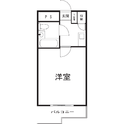 Ｎｏ：００４　マンスリーライフ川崎（ＮＥＴ無料）の間取り図